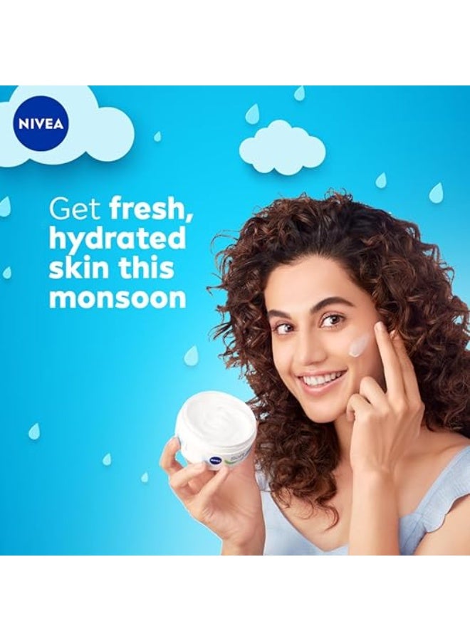 نيفيا لوشن نيفيا للشمس، عامل حماية من الشمس 30، واقي من الشمس مقاوم للماء، لجميع أنواع البشرة للرجال والنساء، 75 مل ومرطب خفيف ناعم للوجه واليدين والجسم، كريم غير دهني مع فيتامين E وزيت الجوجوبا، 200 مل - Image 2